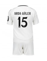 Real Madrid Arda Guler #15 Hjemmedraktsett Barn 2024-25 Korte ermer (+ bukser)